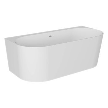 Cadă de baie BESCO Veo, freestanding lipită de perete, acril, 170×80 cm, alb